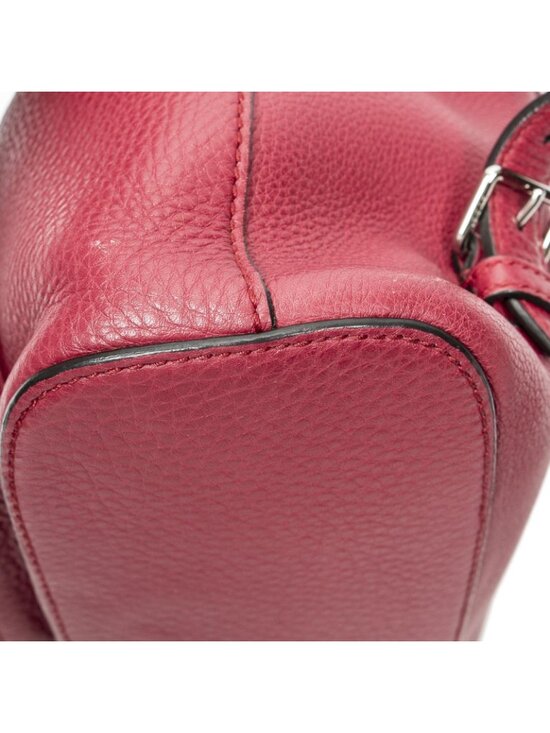 Gucci Bamboo Backpack Tassel Fuchsia Grain Calf Skin Leather main image 9